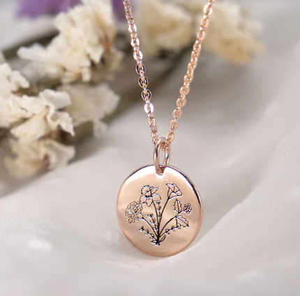 Create a Unique Look with the Ultimate Birth Flower Necklace!